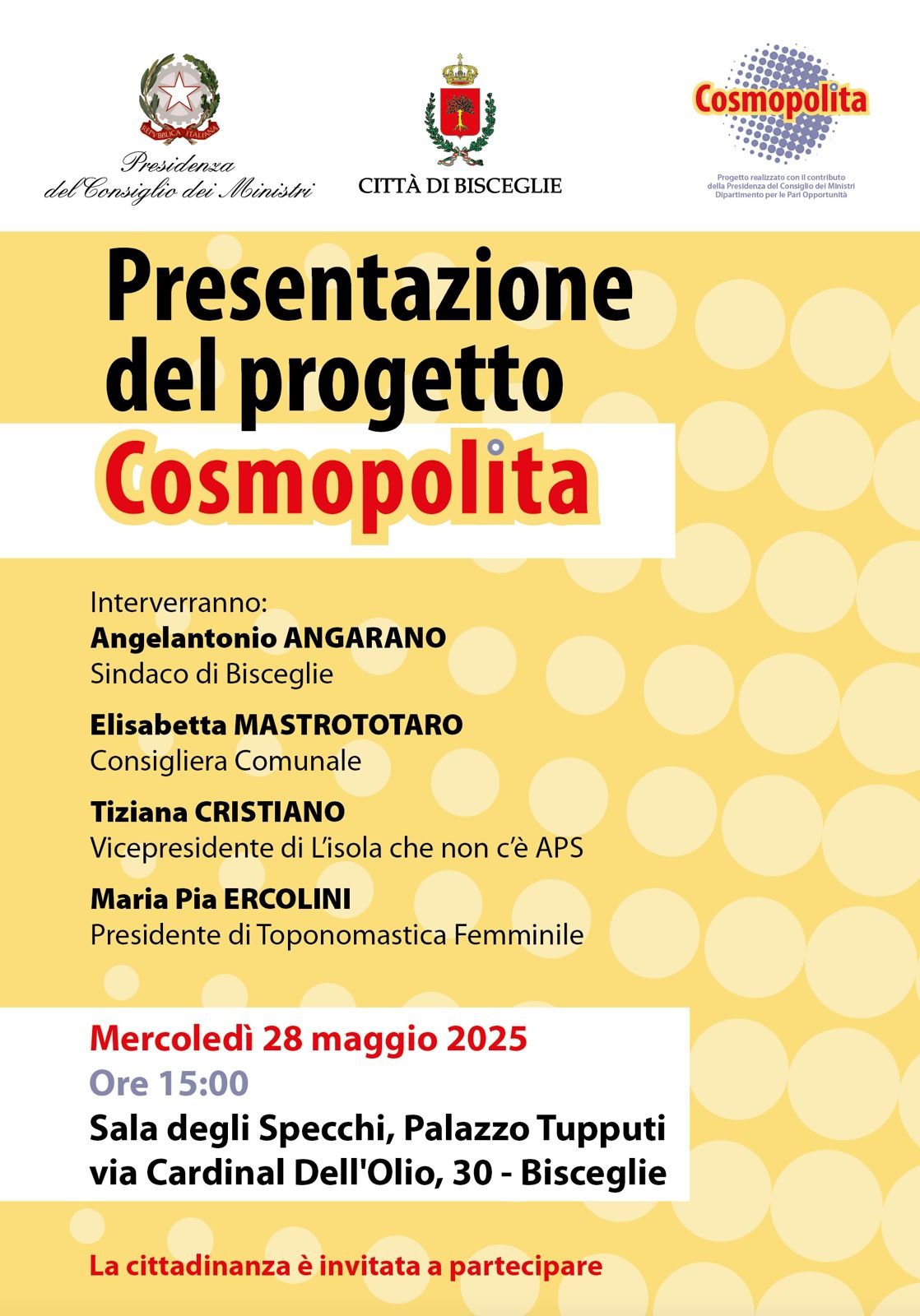 manifesto presentazione progetto cosmopolita